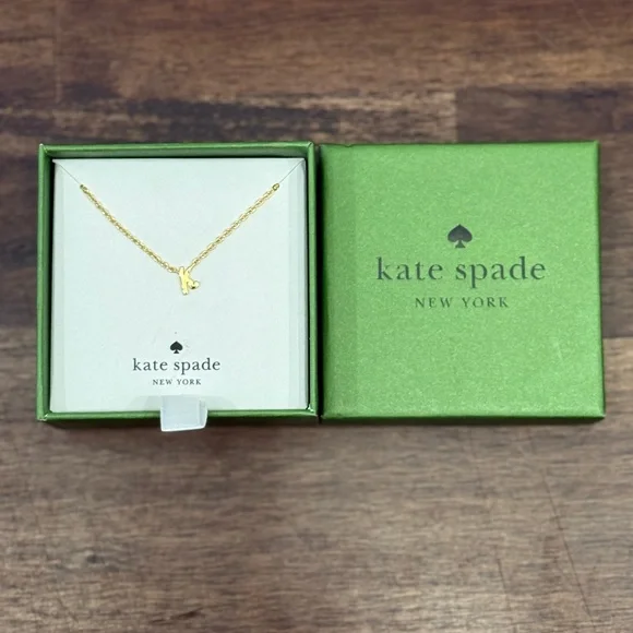 Kate Spade Gold 'K' Pendant Necklace - Picture 2 of 3